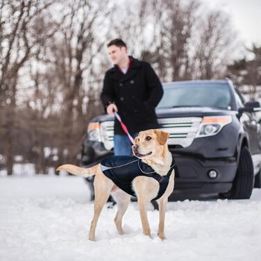 Водонепроникна куртка для собак Kurgo North Country з підкладкою та світлодіодним освітленням, чорний, M EU