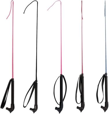 Бич для верхової їзди Red Horse, 65 см (чорний) - аксесуар для кінного спорту, перегони, дрессура та тренування