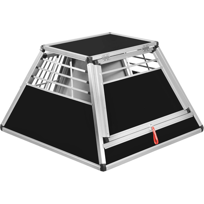 Транспортний бокс для собак Transportbox N52, алюмінієвий, 110x107x67 см з перегородкою та аварійним виходом