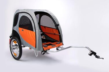 TrendPet Comfort Wagon M: Алюмінієвий причіп для собак з підвіскою, сірого кольору