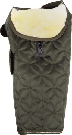 Зимовий теплий одяг для собак Flamingo Ushi Khaki, 45 см, водонепроникний, з флісовою підкладкою, світловідбиваючий, з отвором для шлейки