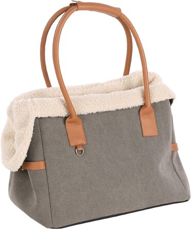 Сумка для собак Kuzco Braun – 40x25x29 см – поліестер, знімний підкладник, знімне дно, ніжки, страховка, ручки