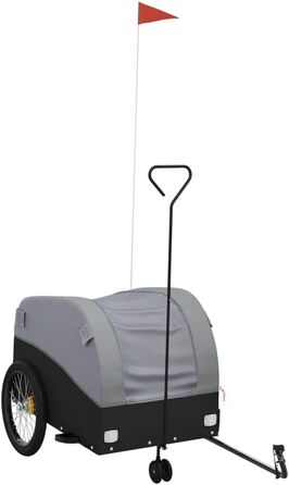 Причіп для велосипеда, вантажний, чорний та сірий, 45 кг, для покупок, подорожей, велосипедних прогулянок