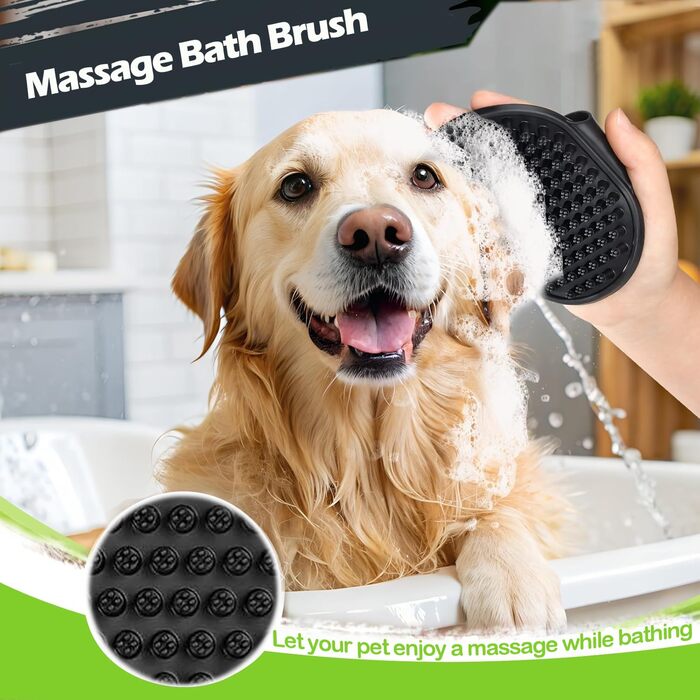 Набір щіток для собак та котів, професійний, самоочищуваний, для довгої та короткої шерсті, масаж, догляд за шерстю (3 шт.)