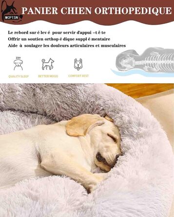 Ліжко для собак і котів Puppy Love, розкладне, м'яке, флісове, заспокійливе, знімний чохол, машинне прання, для малих, середніх і великих порід, 60 см, червоне