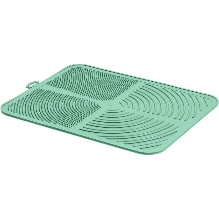 Килимок для котячого туалету з антиковзаючою поверхнею, свиняча сітка, 46x36x3 см, Made in Italy (Jolly Grün)