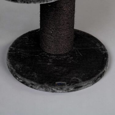 Дерев'яний кігтеточка для великих котів RHRQuality Maine Coon Sleeper Blackline Dark Grey Deluxe з товстими 15 см сизалевими стовпами