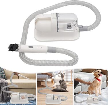 Набір для догляду за домашніми тваринами: триммер та пилосос для собак, 350W, тиха робота (52dB), потужний (11800Pa)