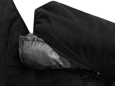 Автоматик для собак та котів: подушка-підстилка на заднє сидіння авто, переноска, лежанка, корзина, шлейка, 42x55 см (Чорний Оксфорд)