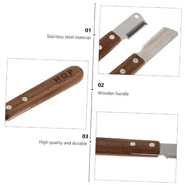 Набір щіток для грумінгу собак та котів Minkissy 2 шт. для видалення підшерстка, нержавіюча сталь, ергономічний дизайн