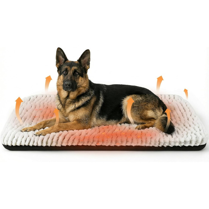 Самогріюча ковдра для собак: 60x90 см, плюшева, без кабелю, тепла та м'яка, миється, не слизька. Підходить для собак та котів, для дому та вулиці. Розміри: 60x90x2 см