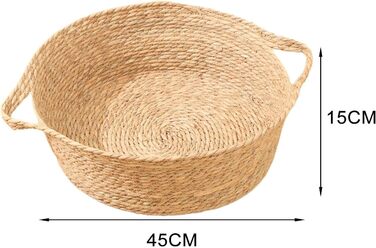 Клітка-лежанка для котів та цуценят F Fityle, лежанка-корзина для котів, 45x15 см, бежева