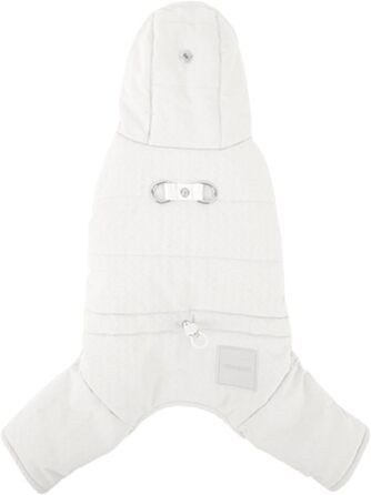 Зимова куртка для собак, тепла флісова куртка для маленьких собак, тепла зимова одіяння для тварин (білий, S)