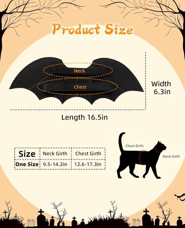 Костюм на Хелловін для собак: крила кажана, карнавальний костюм для тварин, для цуценят, собак маленьких, середніх та великих порід, веселий косплей