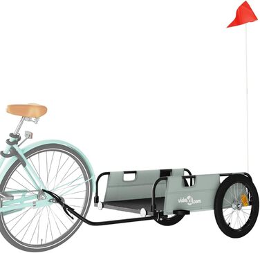 Фahrradanhänger ARKEM: Кошик-причіп для велосипеда з тканини Oxford та металу (сірий)