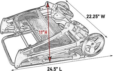 Дитяча коляска Pet Gear View 360 3-в-1 для собак та котів, чорний Jet Black, 50.8 x 30.5 x 47 см