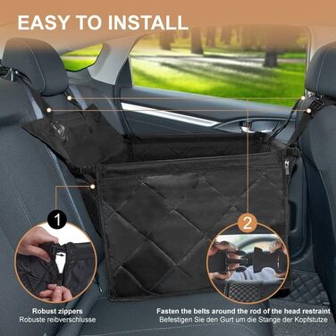 Автокрісло для собак XhuangTech Extra Stabiler – міцне, водонепроникне, для собак маленьких та середніх порід