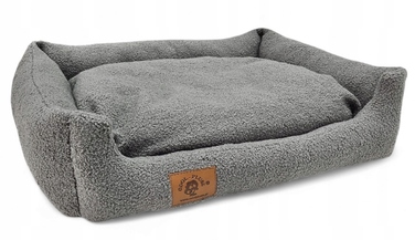 Плюшевий диван для собак Odol, сірий, 70 x 60 см