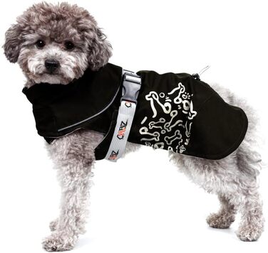 Зимовий одяг для собак, водонепроникний та дихаючий | Теплий зимовий одяг для собак для екстремального холоду (-20°C) | Яскраво відбиваючий та повністю регульований для комфорту та безпеки (30см)