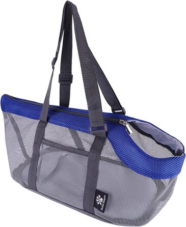 SIQITECH Сумка-переноска для собак та котів, до 5 кг, сіра + блакитна