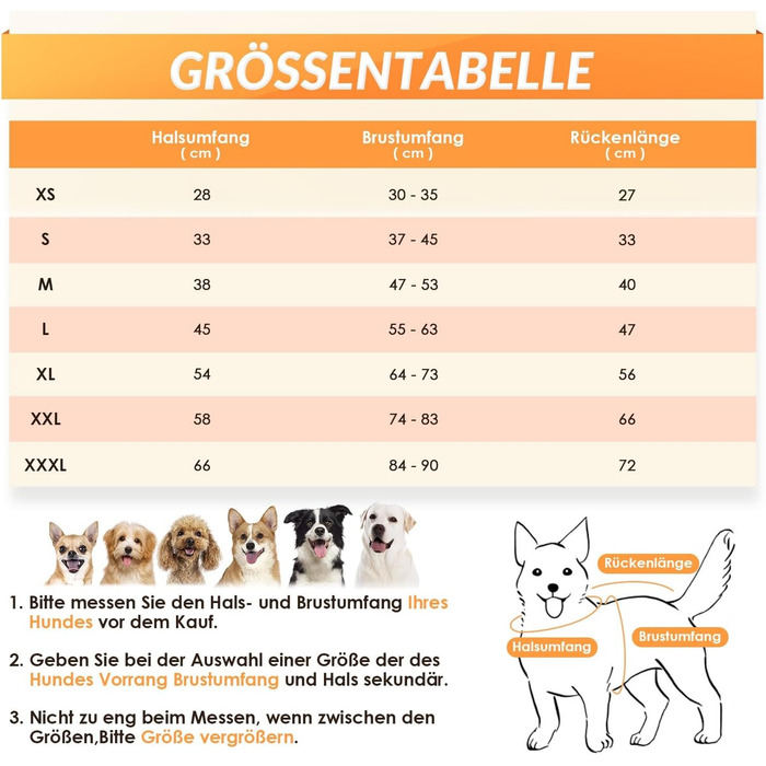 Зимовий одяг для собак Nasjac з відстібаним шлейкою, водонепроникна флісова куртка для собак маленьких, середніх та великих порід, світловідбиваюча регульована пухнаста одяг для собак, жилет для полювання на відкритому повітрі Outdoor Hunter Weste M (Обхв