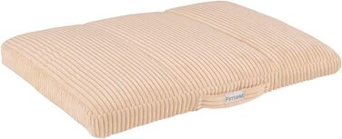 Килимок для собак, м'який лежак з рифленого трикотажу, неслизька підкладка, зелений, L (70x50x5 см)