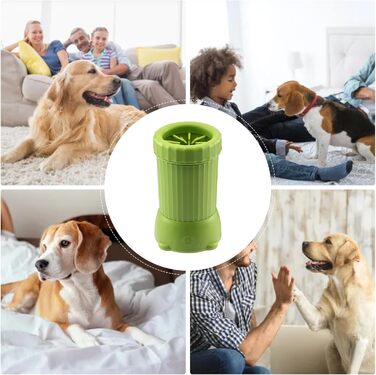 Автоматичний очисник лап для собак Vhjlfig: USB-зарядка, для середніх собак, ідеально для прогулянок та подорожей