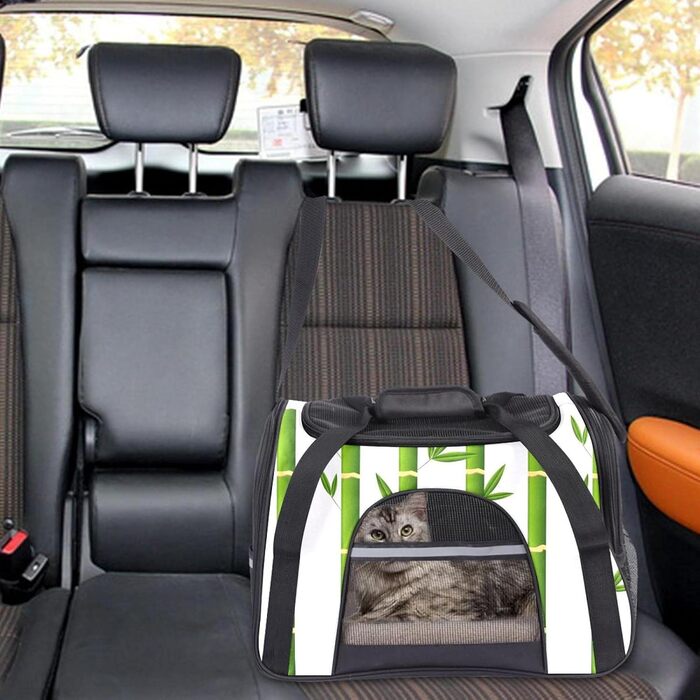 Транспортна переноска для собак та котів Xingruyun Bambus, 43x26x30 см - складана, з міцного оксфорду