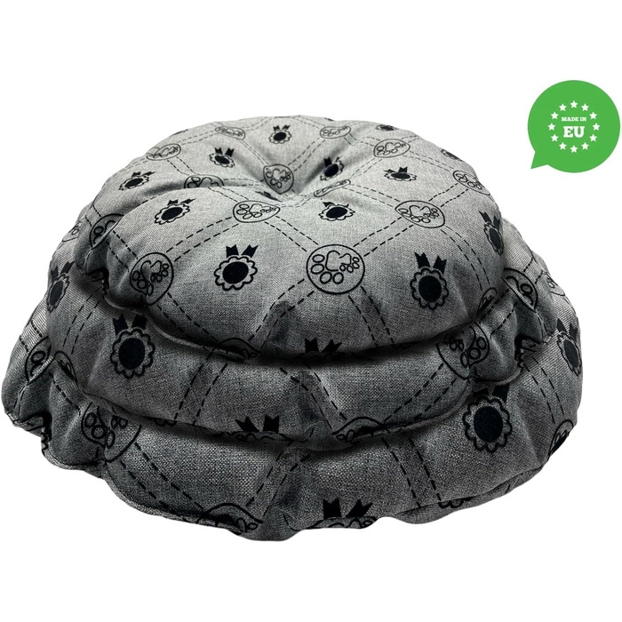 М'який лежак для собак та котів, круглий, діаметр 60 см, коричневий колір. Лежанка для собак, котячий лежак, килимок для котів, матрац для собак або котів. Можливість прання. Ідеально підходить для переносних кліток або лежанок для тварин. Діаметр 60 см (