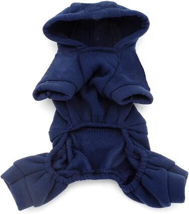 Захисний зимовий комбінезон для собак (L, блакитний) з флісовою підкладкою, теплий, для маленьких собак, бренду Ranphy