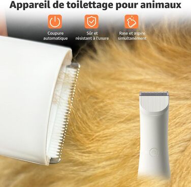 XKISS 2800W Професійний набір для догляду за тваринами 6 в 1: фен, машинка для стрижки шерсті, пилосос для шерсті