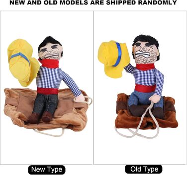 Костюм для собак Filfeel, кумедний костюм на Хелловін, ковбойська куртка для собак маленьких, середніх та великих розмірів (L-Riding) S, M, L, XL, однотонний