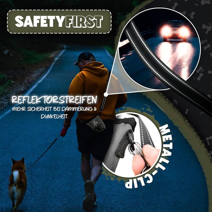 Сумка для ласощів SnackKeeper з магнітною застібкою, 650 мл, з дозатором пакетів для вигулу собак, на пояс, сірого кольору