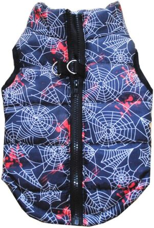 Теплий одяг для собак: зимовий теплий одяг для маленьких собак, куртка, жилетка з підкладкою, костюм для цуценят, одяг для Yorkie, Chihuahua - леопардовий принт, розмір L