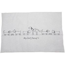Килимок для собак David Fussenegger 'My Best Friend', 80 x 120 см, фетр, сірий