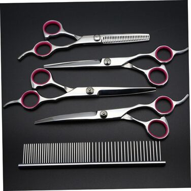 Набір професійних ножиць для грумінгу тварин Angoily: ножиці для собак та котів, ножиці для стрижки, ножиці для догляду за шерстю, гребінець