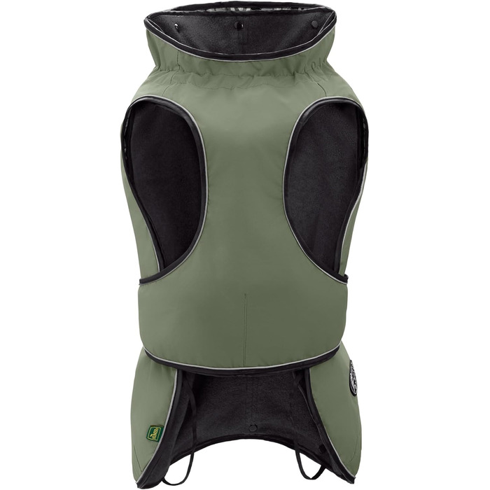 Водонепроникний теплий дощовик для собак Hunter Uppsala, хакі, 2в1 знімний підкладка, розмір 30