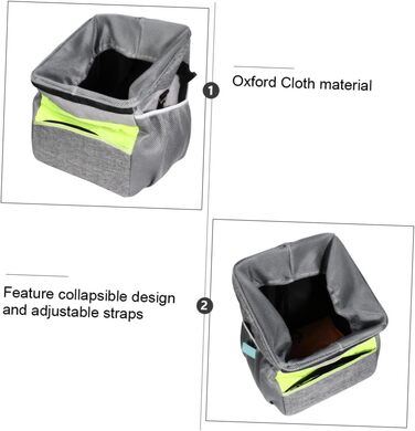 Фаркоп для велосипеда BESPORTBLE для тварин, складаний, переноска для собак, з ручкою, оксфордська тканина, економія місця