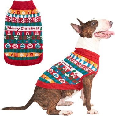 Пуловер для собак EXPAWLORER на Новий Рік: теплий, модний, для малих, середніх та великих собак, XL