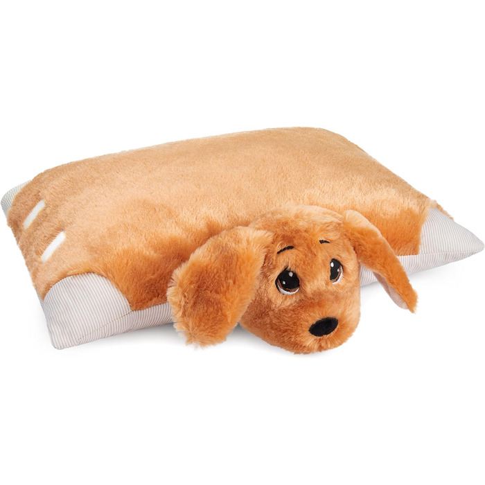 М'яка іграшка-подушка BRUBAKER, собака - 2 в 1 плюшевий звір та подушка - 40 x 30 см, коричнева