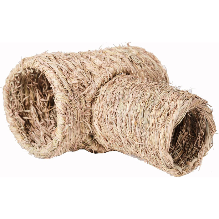 Тунель для гри дрібних тварин Dehner Abakus, сушене трав'яне покриття, 42x30x25 см