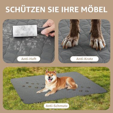 Водонепроникний килимок для собак PICK FOR LIFE: м'який, двосторонній, 137x208 см