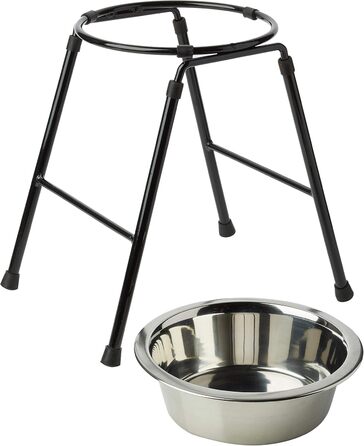 Автоматична годівниця для тварин Classic Pet Products з високою підставкою та мискою з нержавіючої сталі, 370 мм (300 мм / 1600 мл)