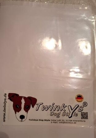 Регульований повідок для собак Twinkys Dog Style, прогумований, 20 мм, 3 м, чорний/червоний, з карабіном безпеки