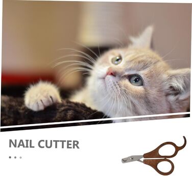 Набір з 3 шт. ножиці для стрижки кігтів домашнім тваринам BESPORTBLE - для собак, котів, дерев'яні, коричневі