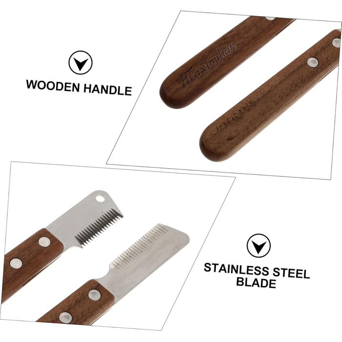 Тойандона - Набір з 2 гребінців для собак та котів: для видалення випалого волосся та масажу