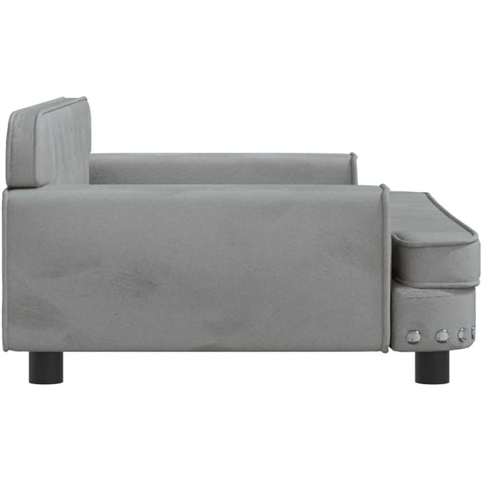 Крісло-ліжко для собак, м'яке ліжко для тварин, лежанка для маленьких собак та котів, сірого кольору, 90 x 53 x 30 см