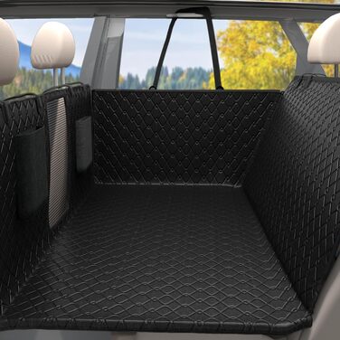Захист для заднього сидіння автомобіля для собак з жорстким дном, XL, чорний. Водонепроникний, зносостійкий, антиковзний, для собак, вантажівок.