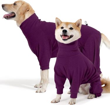 Теплий халат для собак Hjyokuso з флісу, для маленьких та середніх собак, бордовий, XS