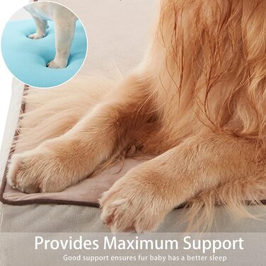 Ліжко для собак Memory Foam, розмір L, сіре